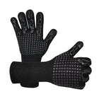 2x Heat Proof Resistant Oven BBQ Gloves 35cm Kitchen Cooking Silicone Mitt NEW - Aimall