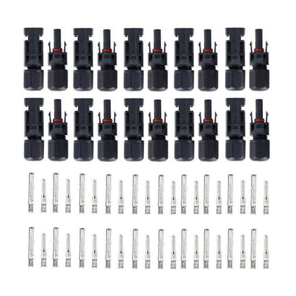5~20PCS Connectors For IP67 MC4 Solar Panel 30A Line Plug Socket Male & Female M - Aimall