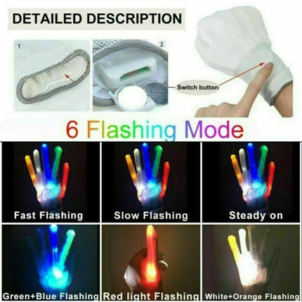 Led Gloves Light Up Kids Toys for Age 5 6 7 8 9 10 Year Children Boys Girls Xm&H - Aimall
