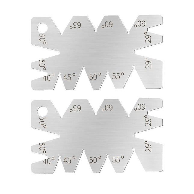 2PCS 8 Angle Centre Thread Screw Cut Welding Gauge Metric Whitworth Pitch 55 60 - Aimall