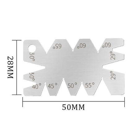 2PCS 8 Angle Centre Thread Screw Cut Welding Gauge Metric Whitworth Pitch 55 60 - Aimall