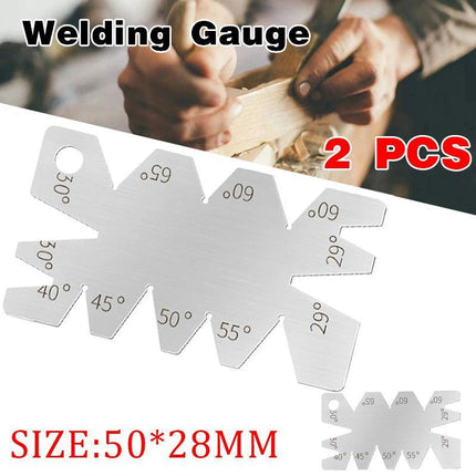 2PCS 8 Angle Centre Thread Screw Cut Welding Gauge Metric Whitworth Pitch 55 60 - Aimall