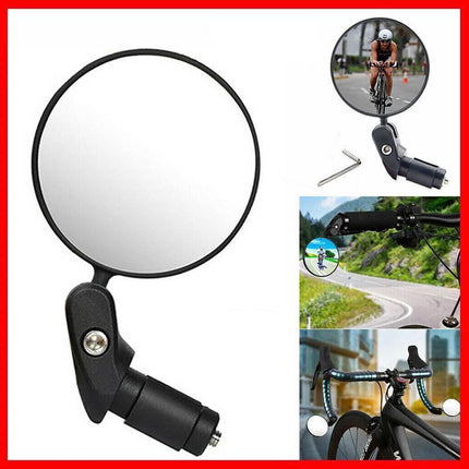MTB Mountain Bike Rearview Mirror Bicycle Handlebar Convex View Rear Mirror AU - Aimall