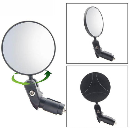 MTB Mountain Bike Rearview Mirror Bicycle Handlebar Convex View Rear Mirror AU - Aimall