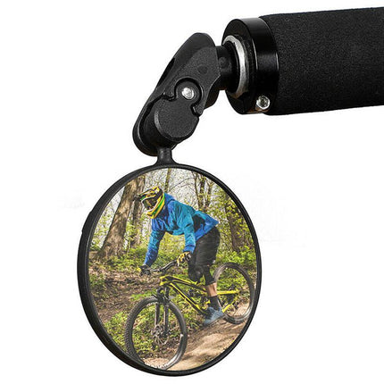 MTB Mountain Bike Rearview Mirror Bicycle Handlebar Convex View Rear Mirror AU - Aimall