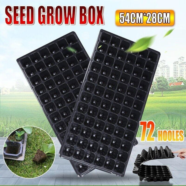 12x 72 Hole Plant Seed Grow Box Insert Propagation Nursery Seedling Starter Tray - Aimall