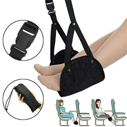 Travel Foot Rest Footrest Leg Pillow Airplane Flight Foam Cushion Sling Hammock - Aimall