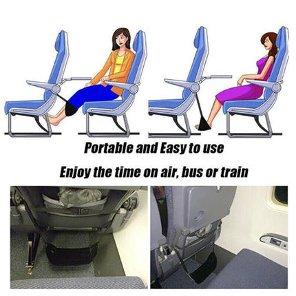 Travel Foot Rest Footrest Leg Pillow Airplane Flight Foam Cushion Sling Hammock - Aimall