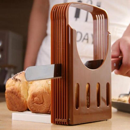 Bread Cutter Slicing Guide Slicer Cutting Loaf Toast Kitchen Tool Practical AU - Aimall