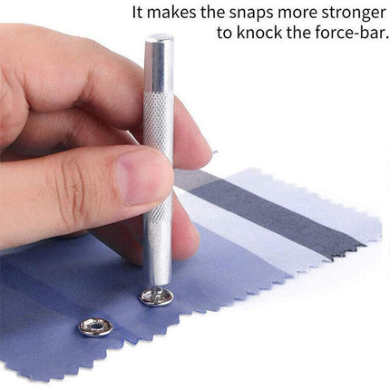 200 Sets Snaps Fasteners Sewing Buttons Metal Press Studs Tools Kit Plier Snap - Aimall