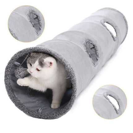 PAWZ Road Cat Tunnel Pet Toys Play Hide Tube with Ball For Large Cat Dogs Rabbit - Aimall