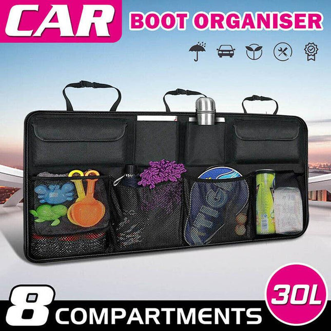Large Organiser Hanging Pouch Bag Car Seat Back SUV Hatchback Trunk Boot Storage - Aimall
