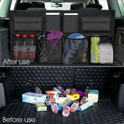 Large Organiser Hanging Pouch Bag Car Seat Back SUV Hatchback Trunk Boot Storage - Aimall