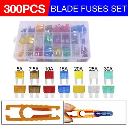 300PCS Car Blade Fuses Assortment Assorted Kit Blade Set Auto Truck Automotive - Aimall