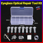 Eyeglass Sun Glasses Optical Repair Tool Screw Nut Nose Pad Assortment Set Kit - Aimall