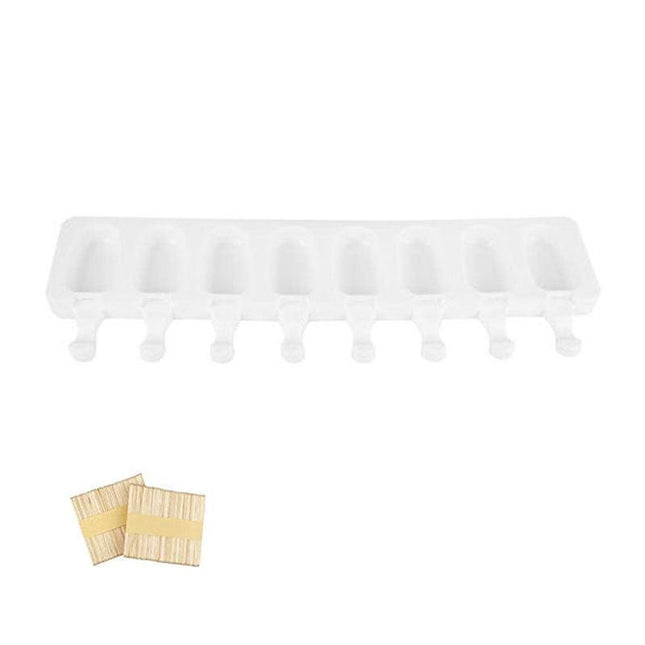 8 Cavity Popsicle Frozen Mold Silicone Cake Baking Mould DIY Ice Cream Mould NEW - Aimall