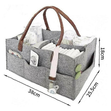 Diaper Caddy Nursery Storage Baby Organizer Basket Nappy Bin Infant Wipes Bag AU - Aimall