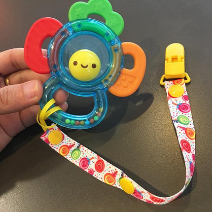 60 Random Colored Plastic Baby Pacifier Suspender Dummy Clip Badge Holder Craft - Aimall