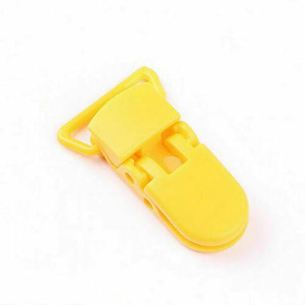 60 Random Colored Plastic Baby Pacifier Suspender Dummy Clip Badge Holder Craft - Aimall
