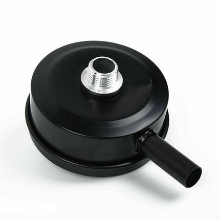 2 PCS Compressor Male Threaded 20mm Air Intake Silencer Filter Black Metal Shell - Aimall