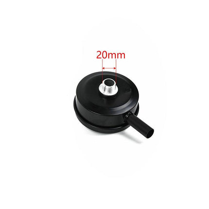 2 PCS Compressor Male Threaded 20mm Air Intake Silencer Filter Black Metal Shell - Aimall