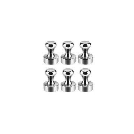 6/12/24PCS Strong Fridge Magnets Neodymium Magnetic Crafts Whiteboard Push Pins - Aimall