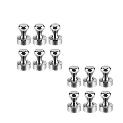6/12/24PCS Strong Fridge Magnets Neodymium Magnetic Crafts Whiteboard Push Pins - Aimall