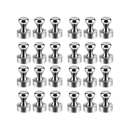 6/12/24PCS Strong Fridge Magnets Neodymium Magnetic Crafts Whiteboard Push Pins - Aimall