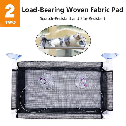 Pet Cat Window Hammock Perch Bed Hold Up To 60lbs Mounted Durable Seat AU NEW - Aimall