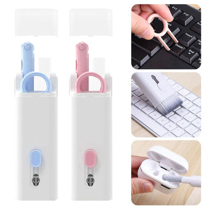 7 IN 1 Keyboard Cleaning Kit Laptop PC Earphone Cleaner Brush Remover Key Puller - Aimall