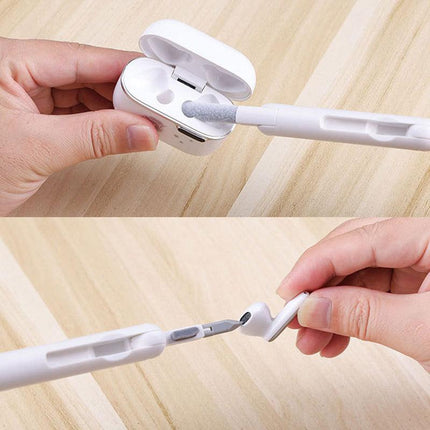 7 IN 1 Keyboard Cleaning Kit Laptop PC Earphone Cleaner Brush Remover Key Puller - Aimall