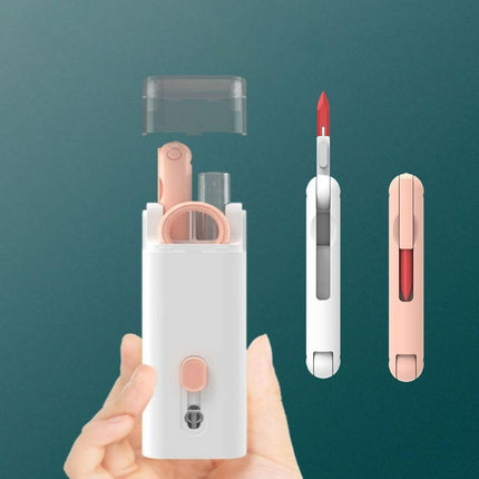 7 IN 1 Keyboard Cleaning Kit Laptop PC Earphone Cleaner Brush Remover Key Puller - Aimall