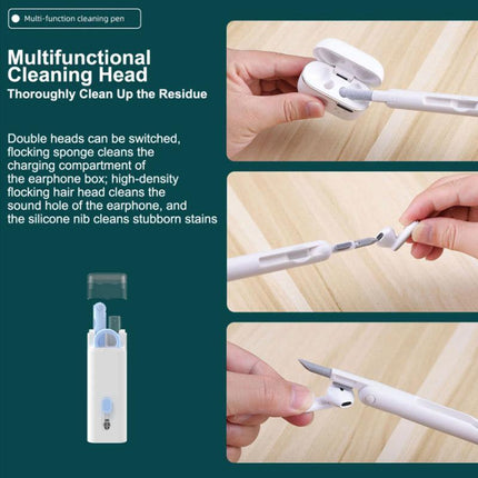 7 IN 1 Keyboard Cleaning Kit Laptop PC Earphone Cleaner Brush Remover Key Puller - Aimall