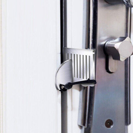 Portable Travel Door Lock Hotel Door Lock Apartment Security Device Door Jammer - Aimall