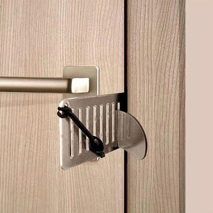 Portable Travel Door Lock Hotel Door Lock Apartment Security Device Door Jammer - Aimall