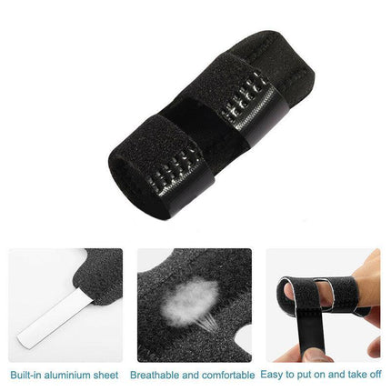 Finger Brace Splint Trigger Support Adjustable Seniors Joint Fix Pain Corrector - Aimall