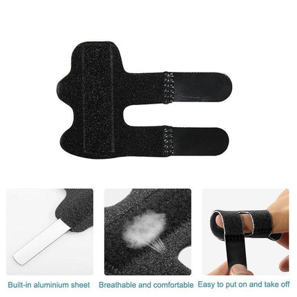 Finger Brace Splint Trigger Support Adjustable Seniors Joint Fix Pain Corrector - Aimall