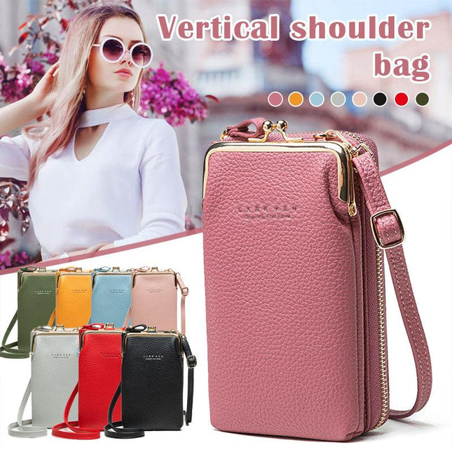 Women Mobile Phone Bag PU Leather Purse Wallet Shoulder Small Pouch Crossbody AU - Aimall