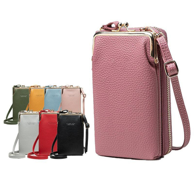Women Mobile Phone Bag PU Leather Purse Wallet Shoulder Small Pouch Crossbody AU - Aimall