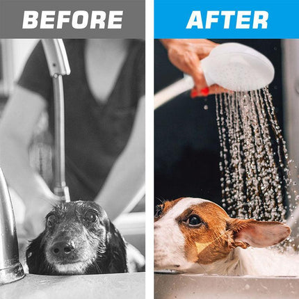 Pet Shower Spray Hose Single Tap Sink Bath Washing Holder Dog Head Attachment - Aimall