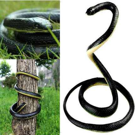 Garden Rubber Snakes Realistic Trick Toy Simulation Snake Whimsy Joke Scary Gift - Aimall