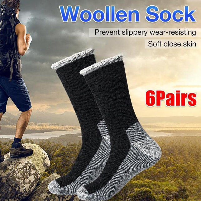 6Pairs 90% MERINO WOOL THERMAL HEAVY DUTY EXTRA THICK Quality WORK SOCKS Wool AU - Aimall