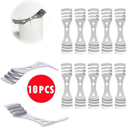 10 Metal Making Candle Wicks Holders Wick Holder Party Centering Center Device - Aimall