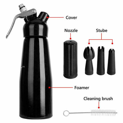 Cream Whipper for gourmet desserts and coffees