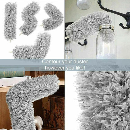 DUSTER EXTENDABLE MICROFIBRE TELESCOPE STAINLES STEAL POLE LONG CLEANING Duster - Aimall