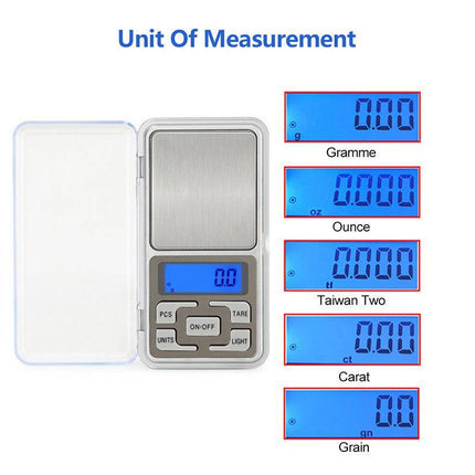Pocket Mini Digital Kitchen Scales Jewellery Electronic Herbs - 0.01g to 200g AU - Aimall