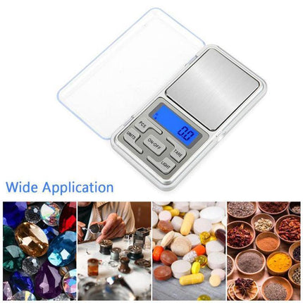 Pocket Mini Digital Kitchen Scales Jewellery Electronic Herbs - 0.01g to 200g AU - Aimall