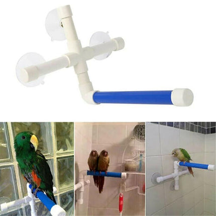 Bird Perch Stand Parrot Play Paw Grinding Stands Rack Shower Bath Platform Toys - Aimall