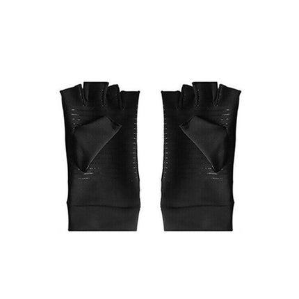 Compression Copper Arthritis Gloves Hand Wrist Brace Finger Pain Relief Support - Aimall