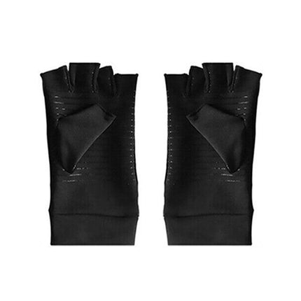 Compression Copper Arthritis Gloves Hand Wrist Brace Finger Pain Relief Support - Aimall